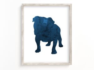 english-bulldog-art-blue