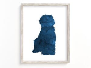 goldendoodle-blue-art-print