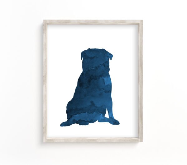 pug-wall-art-blue