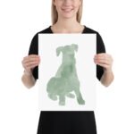 Airedale-Terrier-Wall-Decor-Green