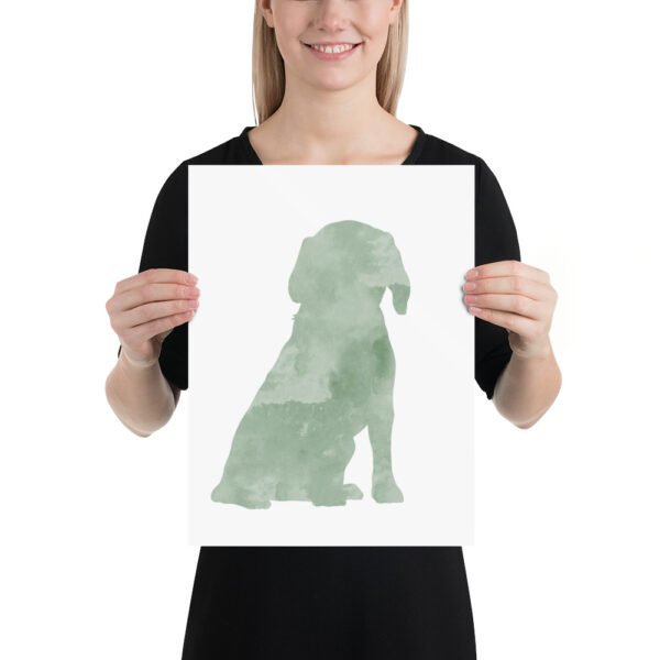 Beagle-Decor-Sage-Green-Dog-Prints