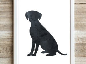 Black Brittany Spaniel Wall Decor