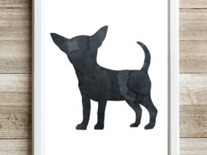 Black Chihuahua Art Print