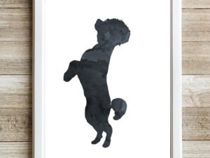 Black Poodle Wall Pictures