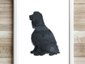 Black English Springer Spaniel Wall Art