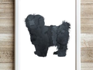 Shih Tzu Wall Decor Black