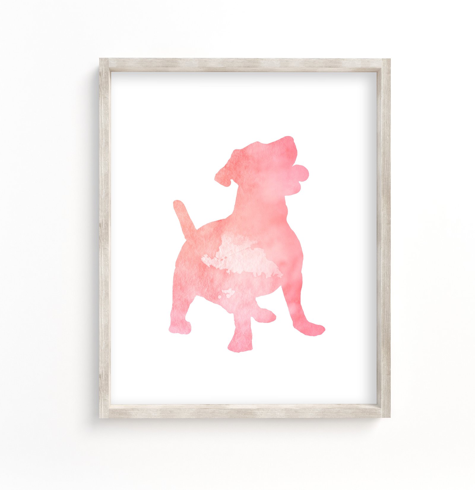 pink jack russell terrier decor